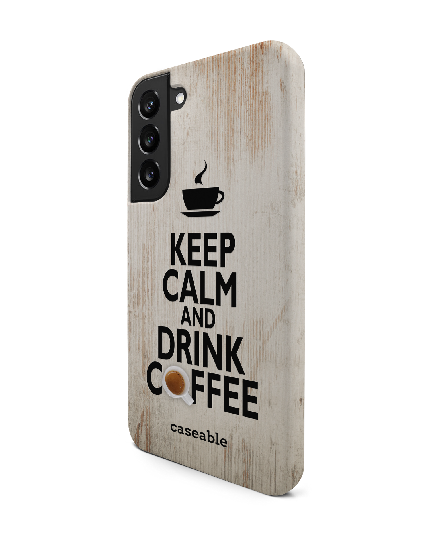 Drink Coffee Premium Handyhülle Samsung Galaxy S22 Plus 5G: Seitenansicht rechts