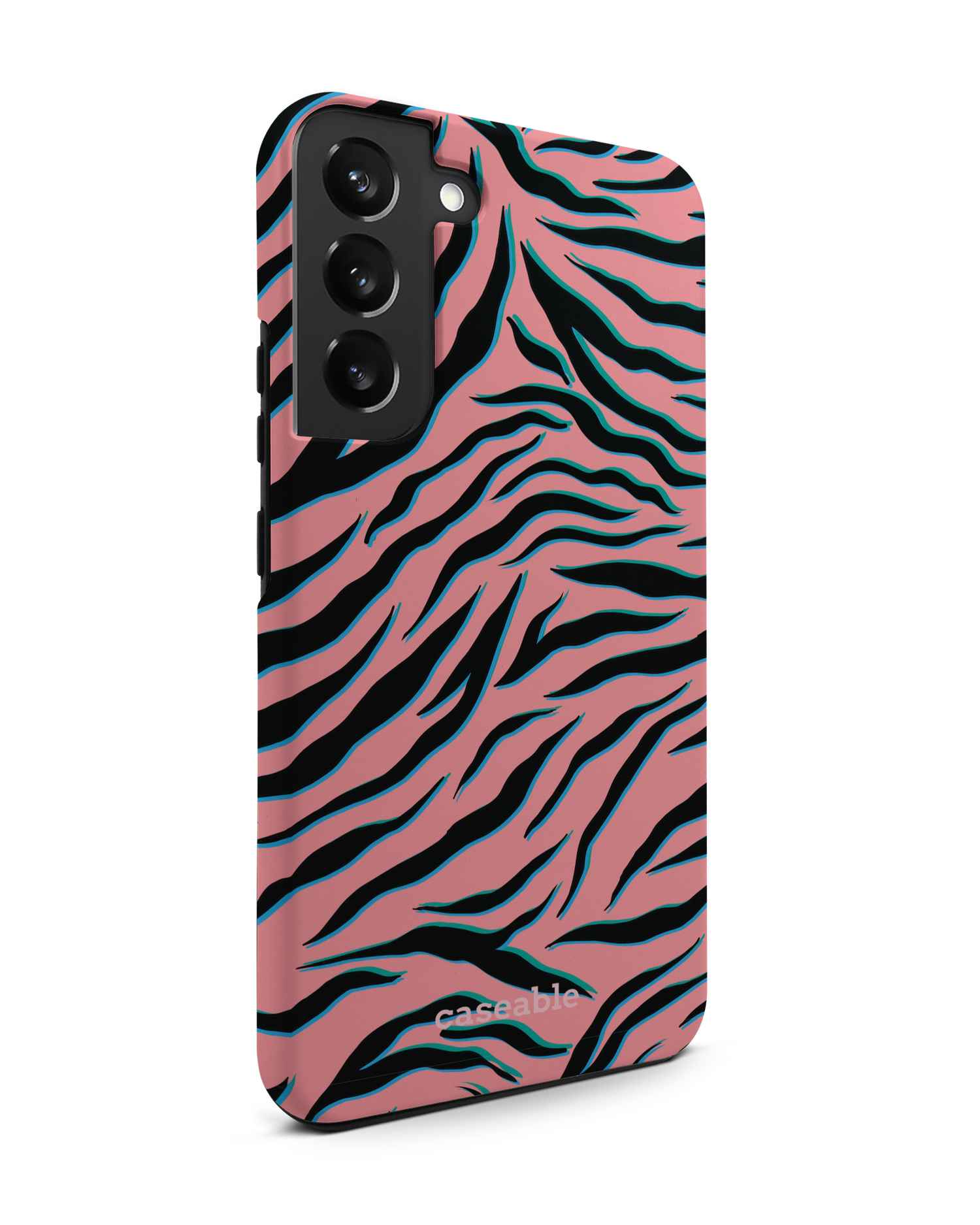 Pink Zebra Premium Handyhülle Samsung Galaxy S22 Plus 5G