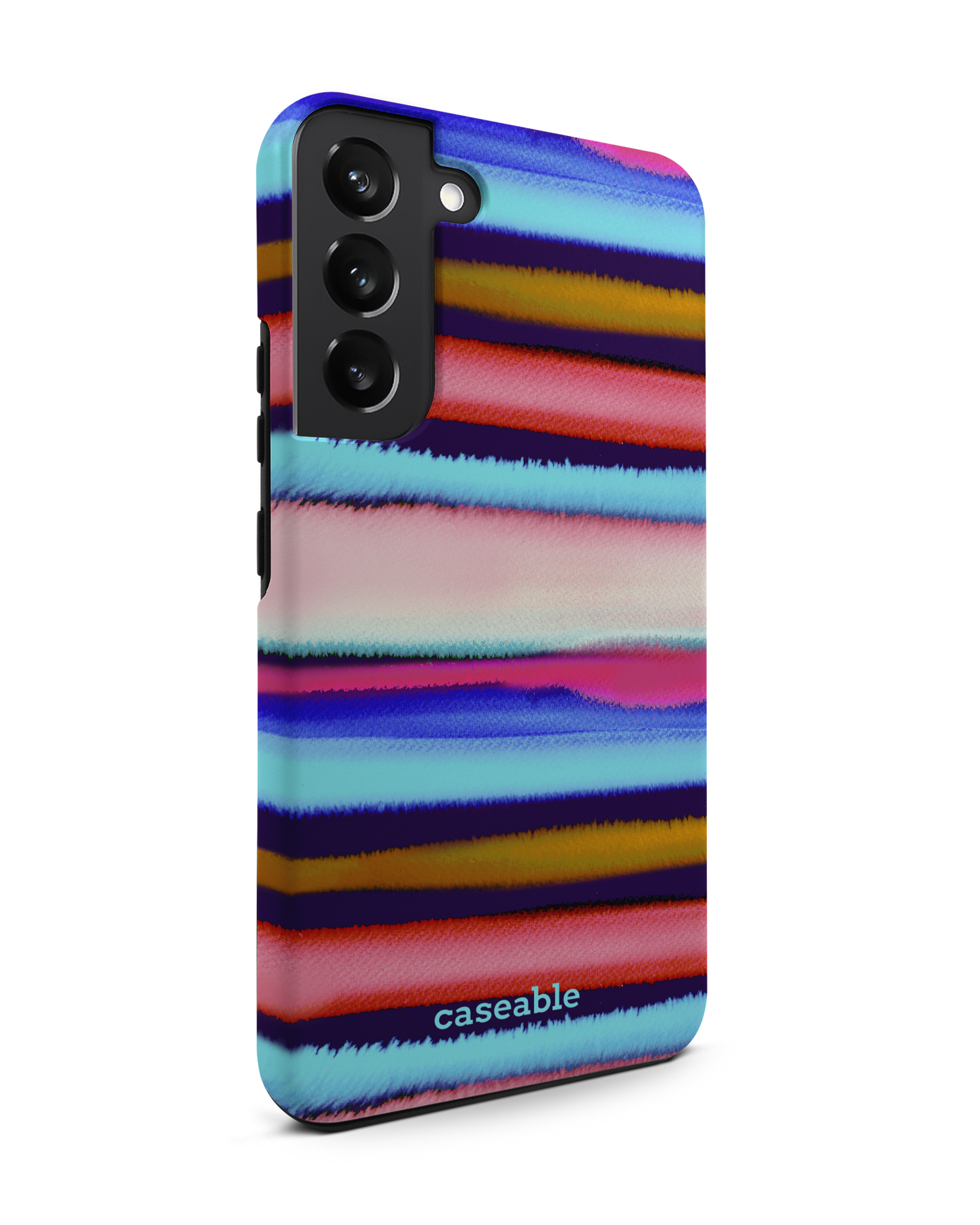 Watercolor Stripes Premium Handyhülle Samsung Galaxy S22 Plus 5G