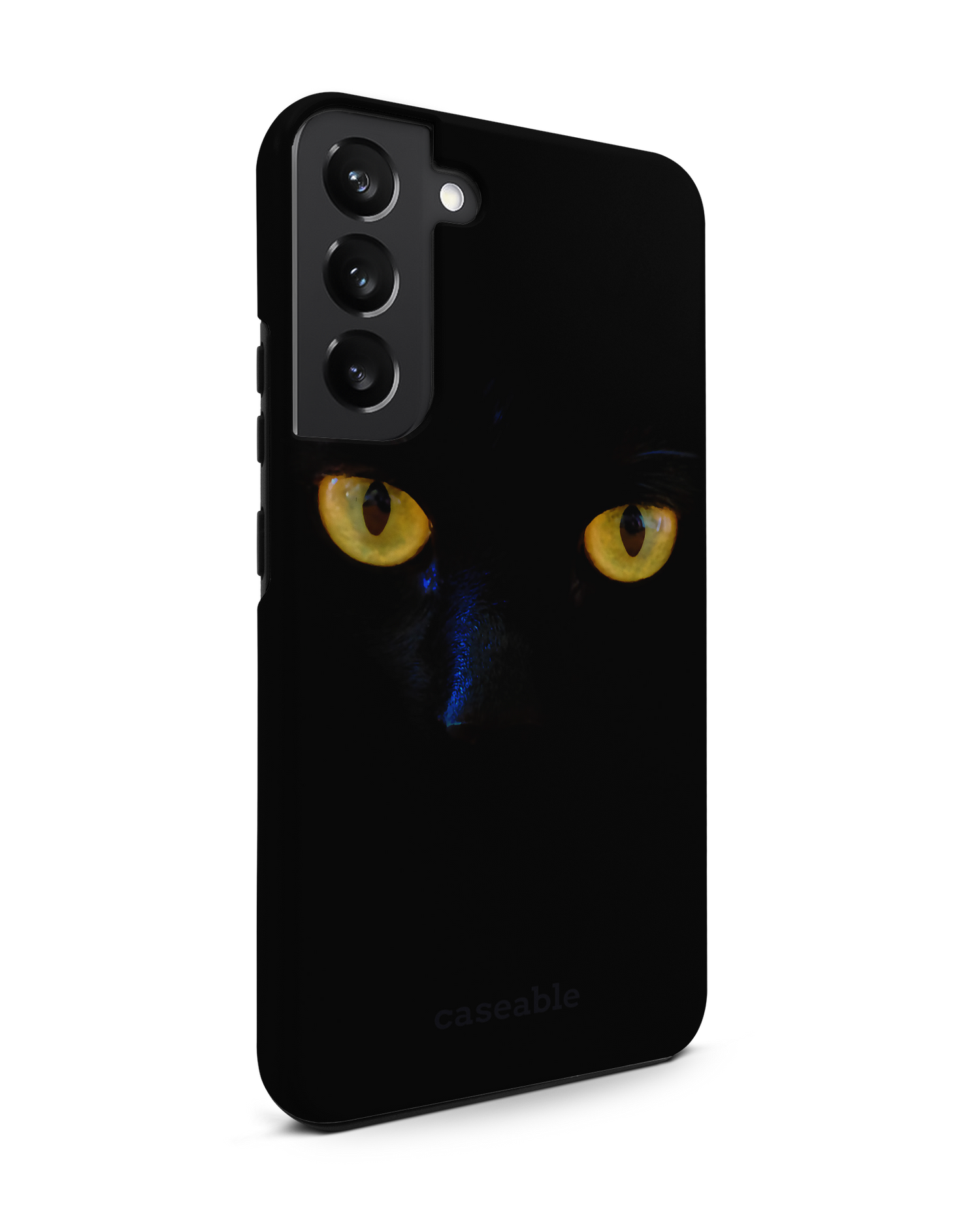 Black Cat Premium Handyhülle Samsung Galaxy S22 Plus 5G: Seitenansicht links