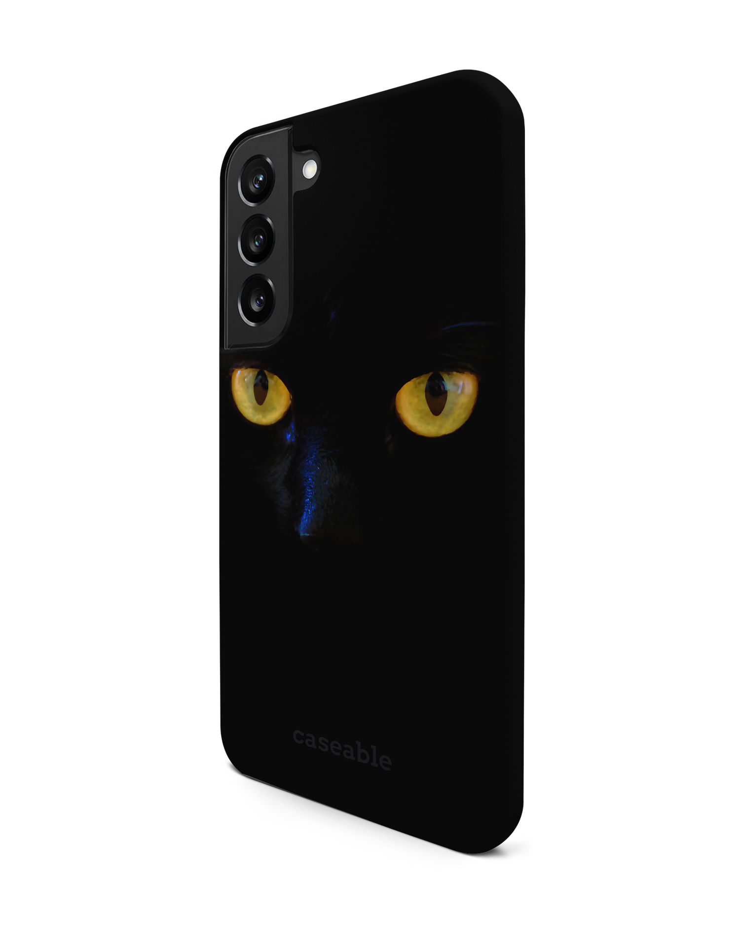 Black Cat Premium Handyhülle Samsung Galaxy S22 Plus 5G: Seitenansicht rechts