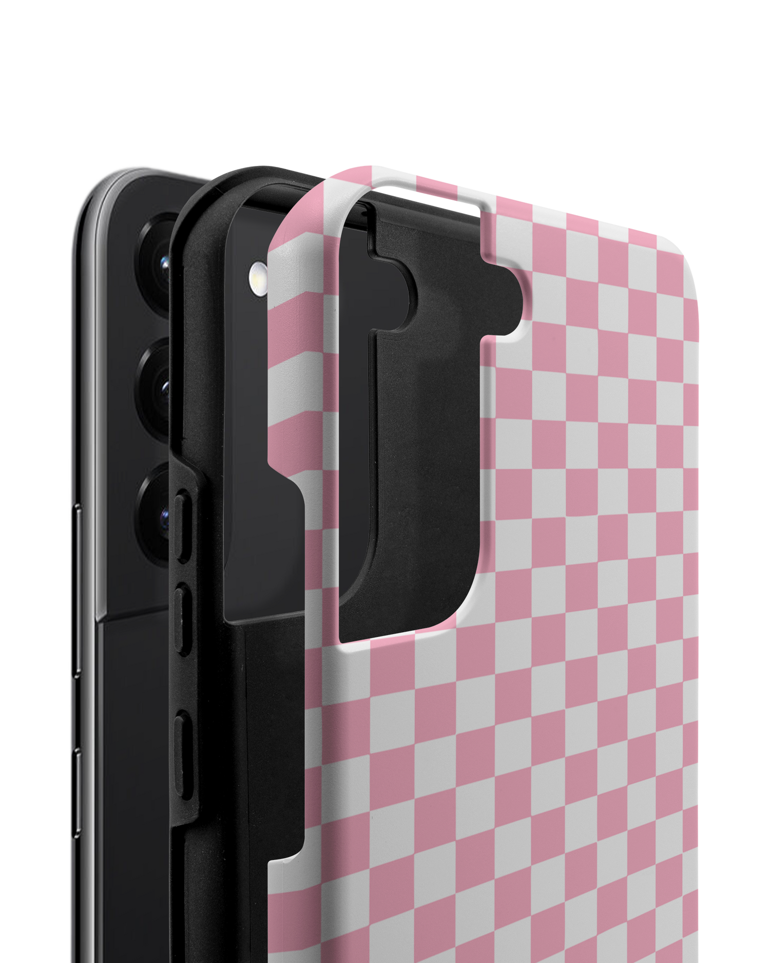 Pink Checkerboard Premium Handyhülle Samsung Galaxy S22 Plus 5G