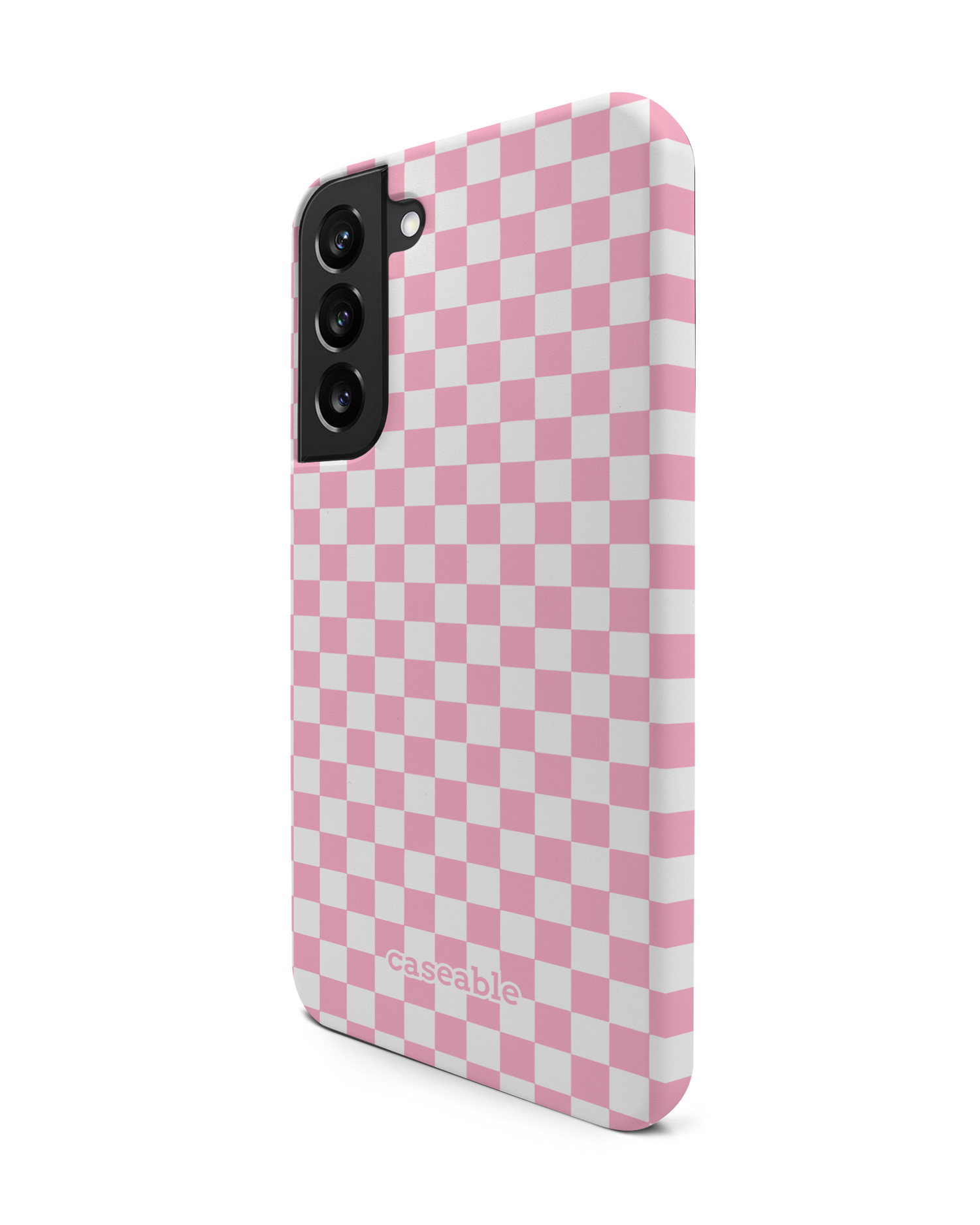 Pink Checkerboard Premium Handyhülle Samsung Galaxy S22 Plus 5G