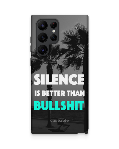 Silence is Better Premium Handyhülle Samsung Galaxy S22 Ultra 5G