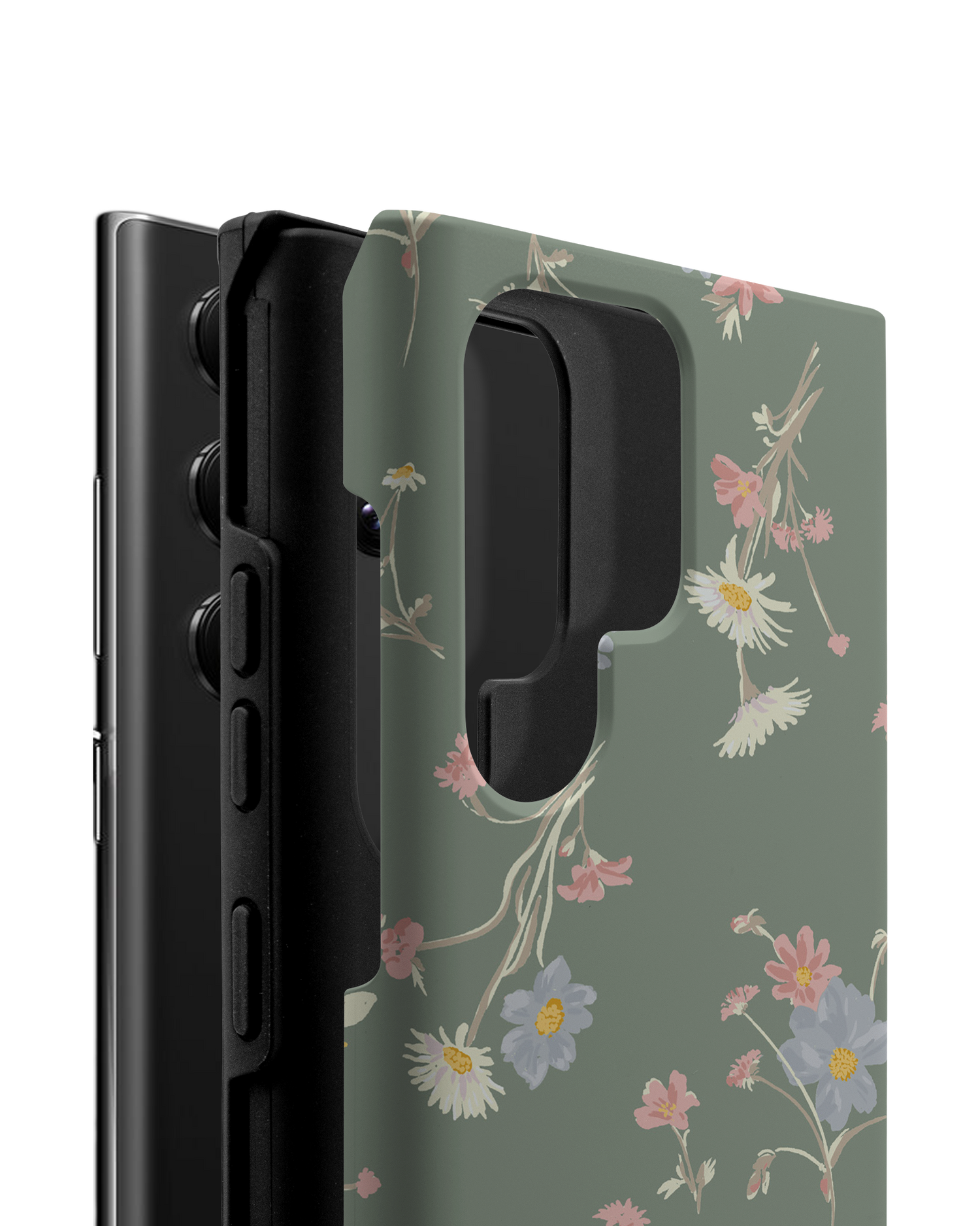 Wild Flower Sprigs Premium Handyhülle Samsung Galaxy S22 Ultra 5G