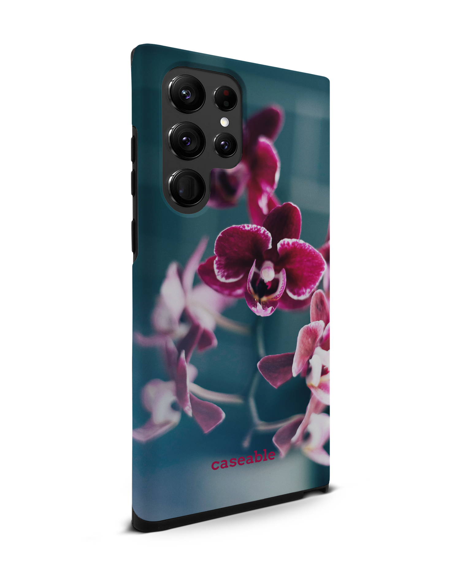 Orchid Premium Handyhülle Samsung Galaxy S22 Ultra 5G: Seitenansicht links