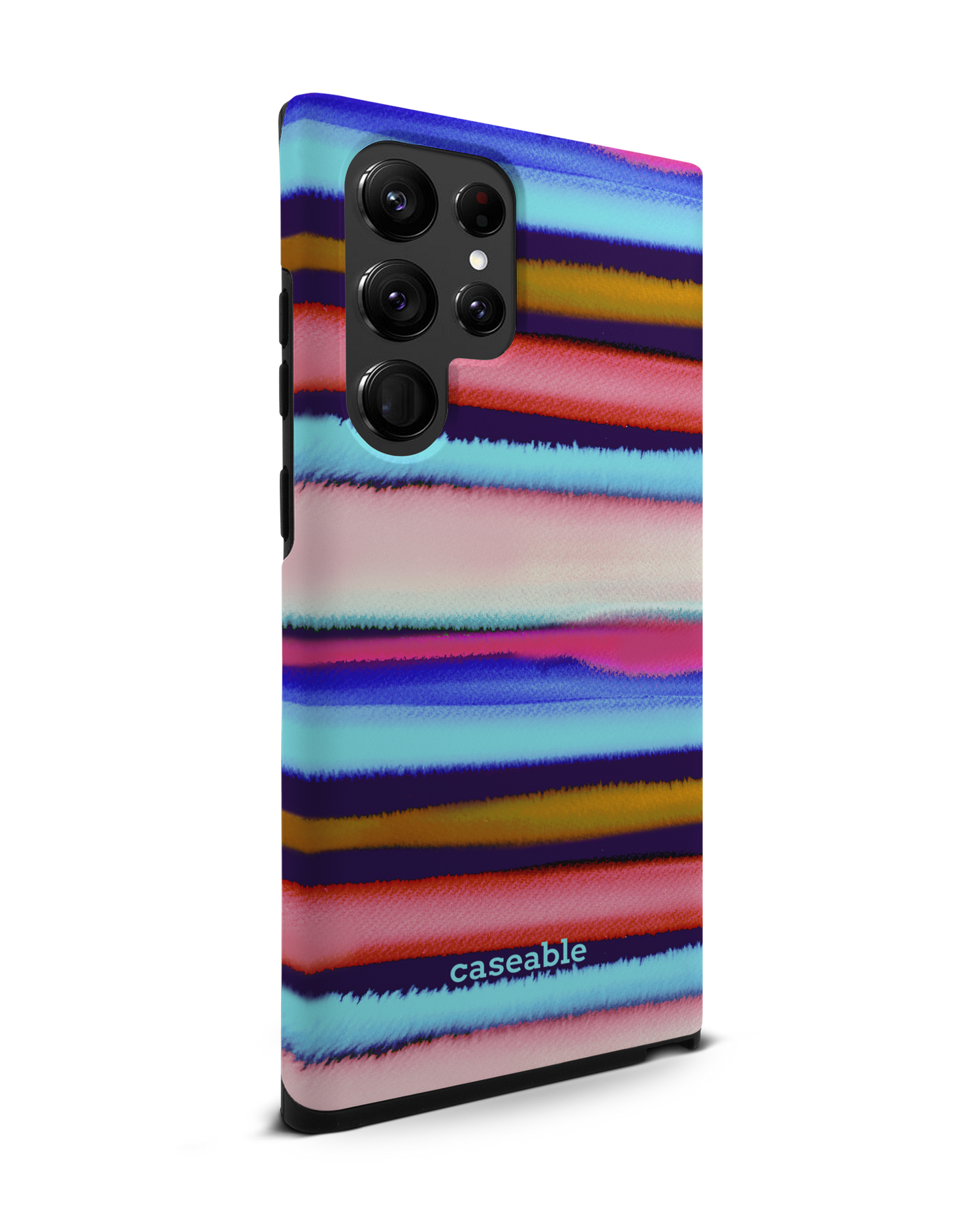 Watercolor Stripes Premium Handyhülle Samsung Galaxy S22 Ultra 5G