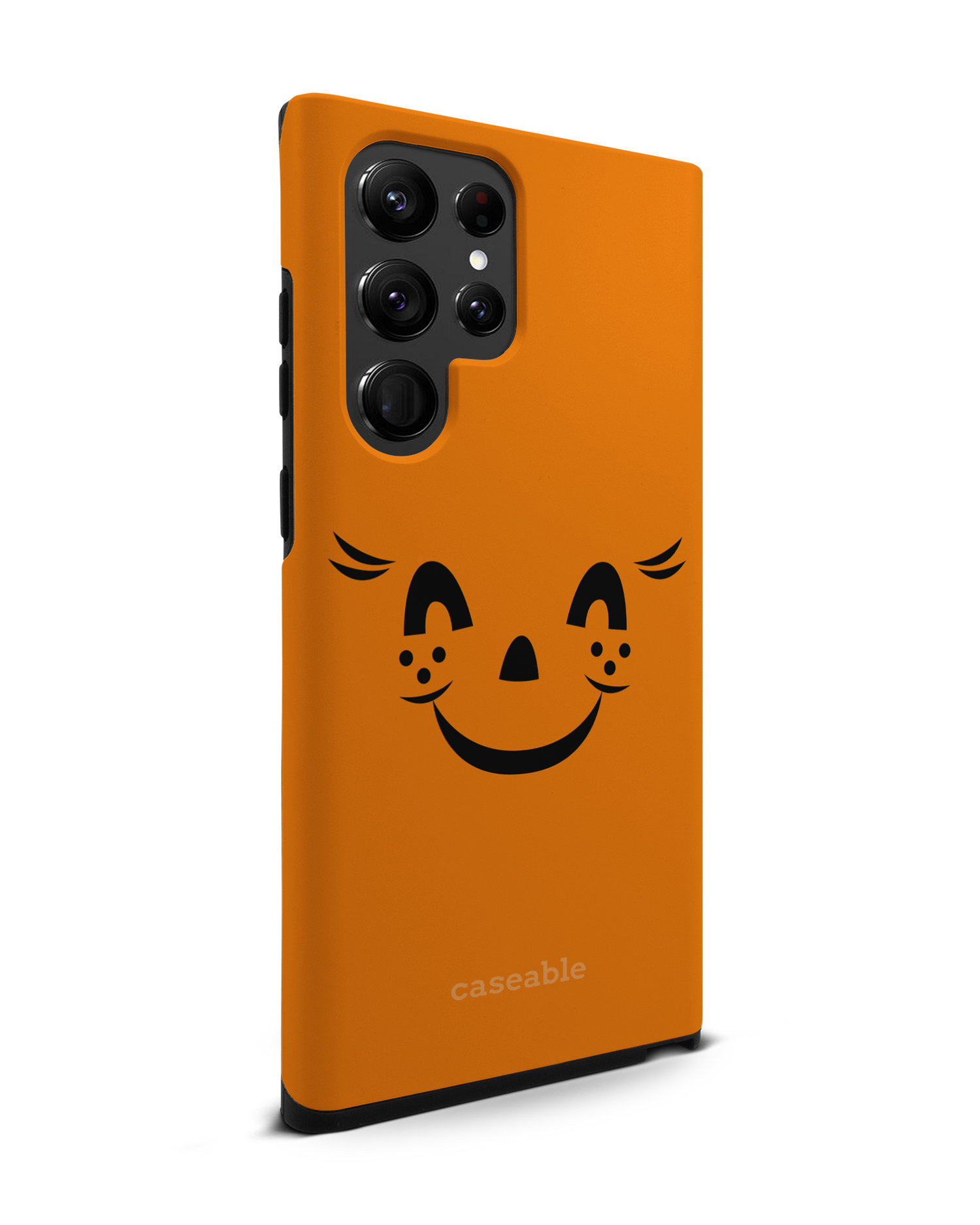 Pumpkin Smiles Premium Handyhülle Samsung Galaxy S22 Ultra 5G
