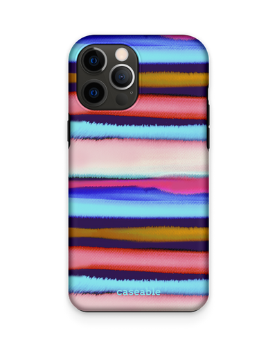 Watercolor Stripes Premium Handyhülle Apple iPhone 12 Pro Max