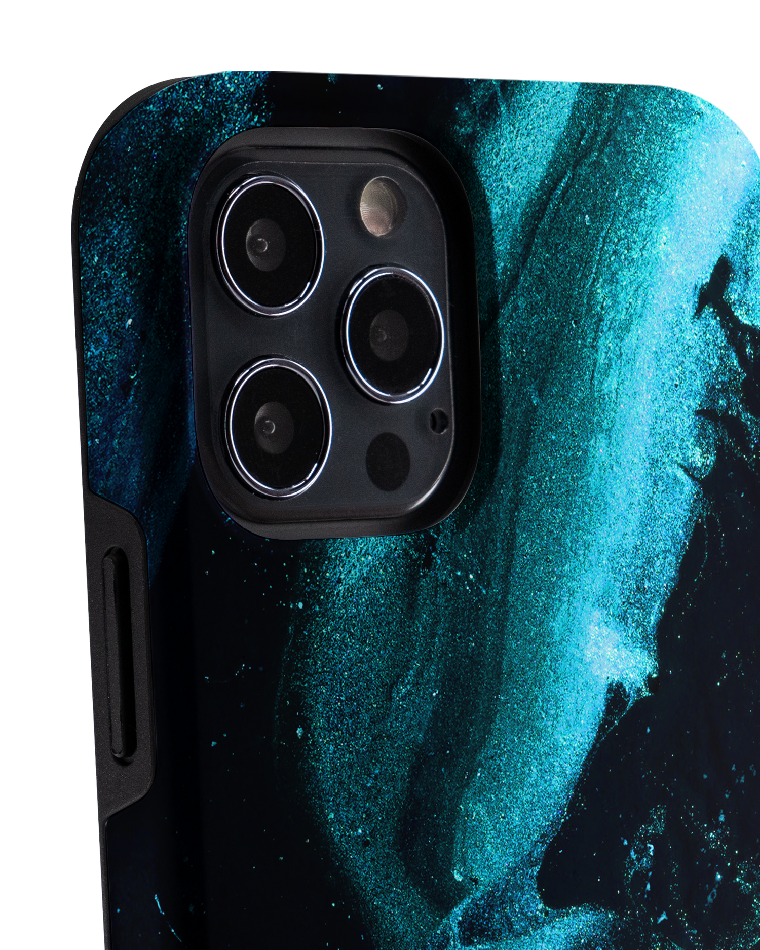 Deep Turquoise Sparkle Premium Handyhülle Apple iPhone 12 Pro Max: Detailansicht 1