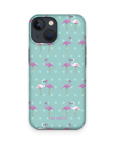 Two Flamingos Premium Handyhülle Apple iPhone 13 mini