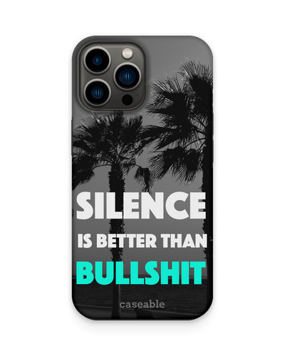Silence is Better Premium Handyhülle Apple iPhone 13 Pro Max