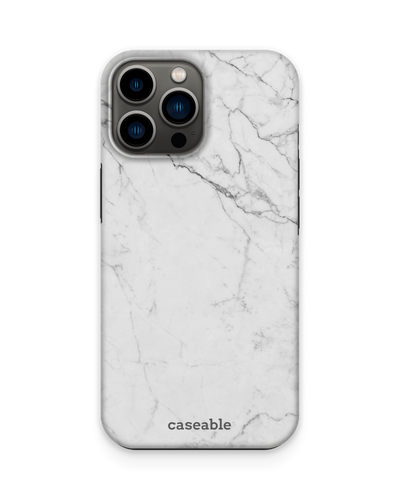 White Marble Premium Handyhülle Apple iPhone 13 Pro Max