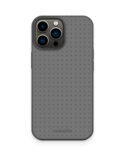 Dot Grid Grey Premium Handyhülle Apple iPhone 13 Pro Max