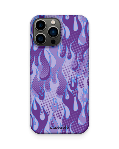 Purple Flames Premium Handyhülle Apple iPhone 13 Pro Max