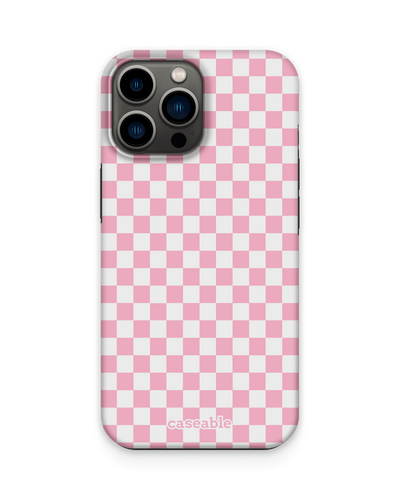 Pink Checkerboard Premium Handyhülle Apple iPhone 13 Pro Max