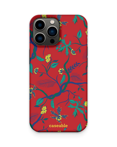 Ultra Red Floral Premium Handyhülle Apple iPhone 13 Pro Max