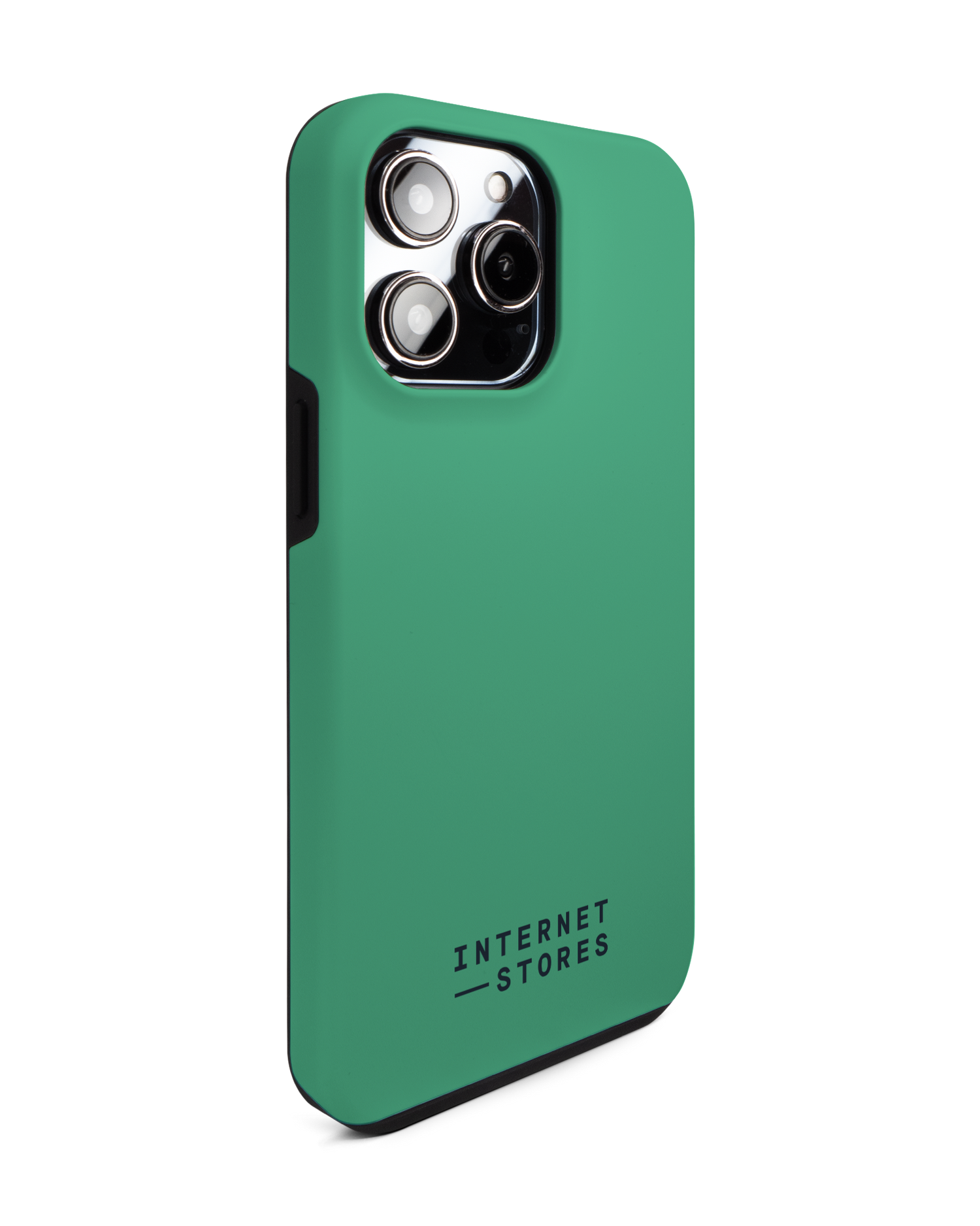 ISG Neon Green Premium Handyhülle für Apple iPhone 14 Pro Max: Seitenansicht links