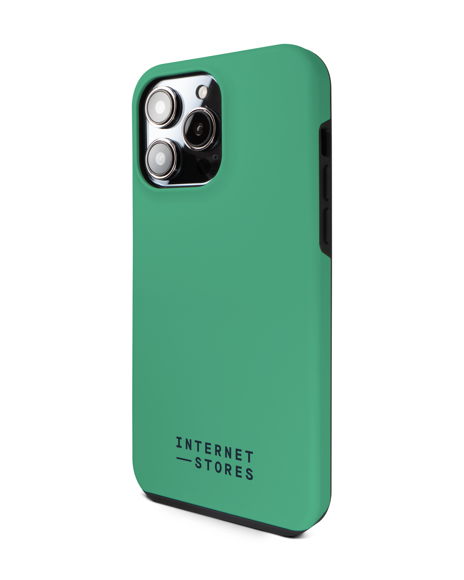 ISG Neon Green Premium Handyhülle für Apple iPhone 14 Pro Max: Seitenansicht rechts