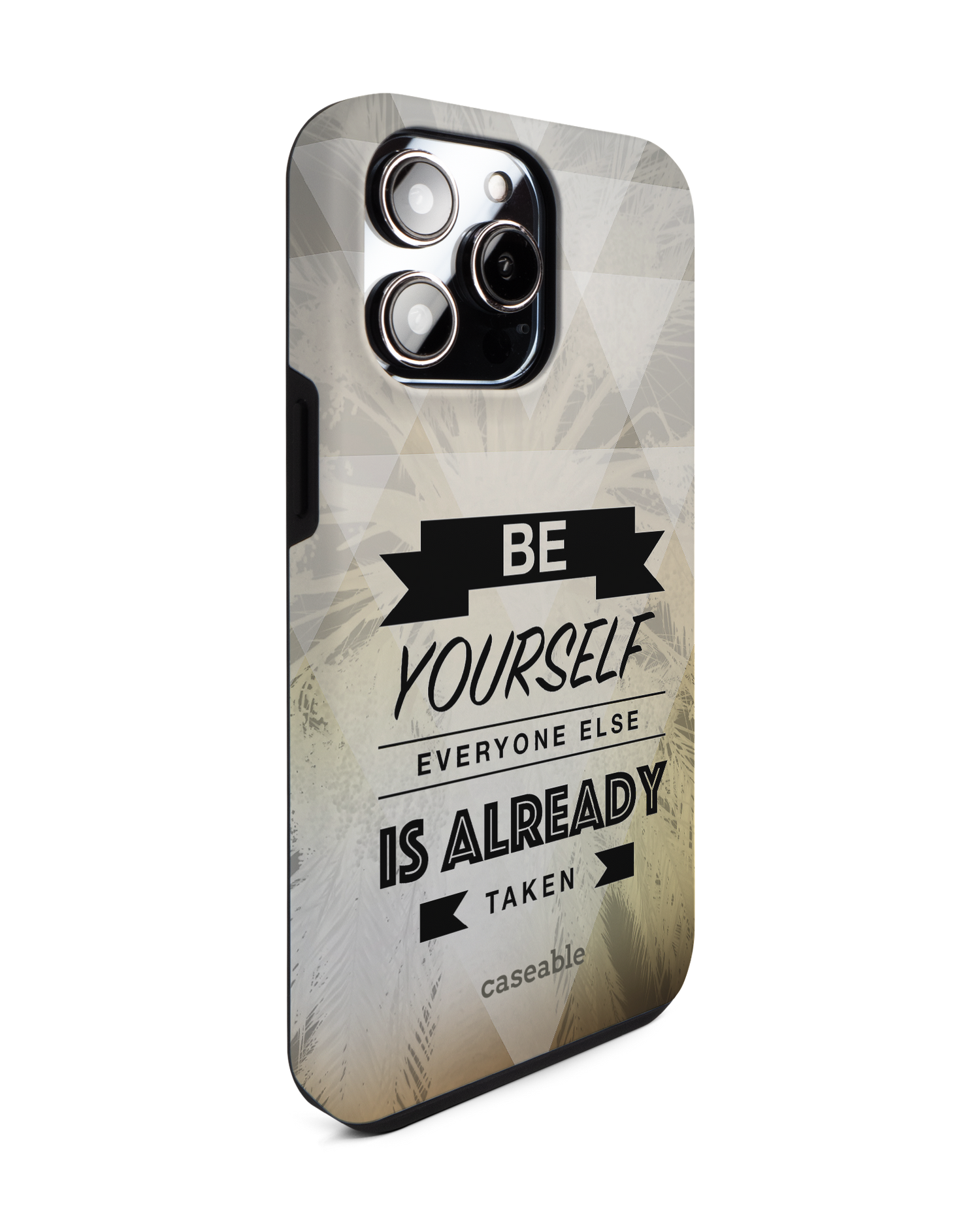 Be Yourself Premium Handyhülle für Apple iPhone 14 Pro Max: Seitenansicht links