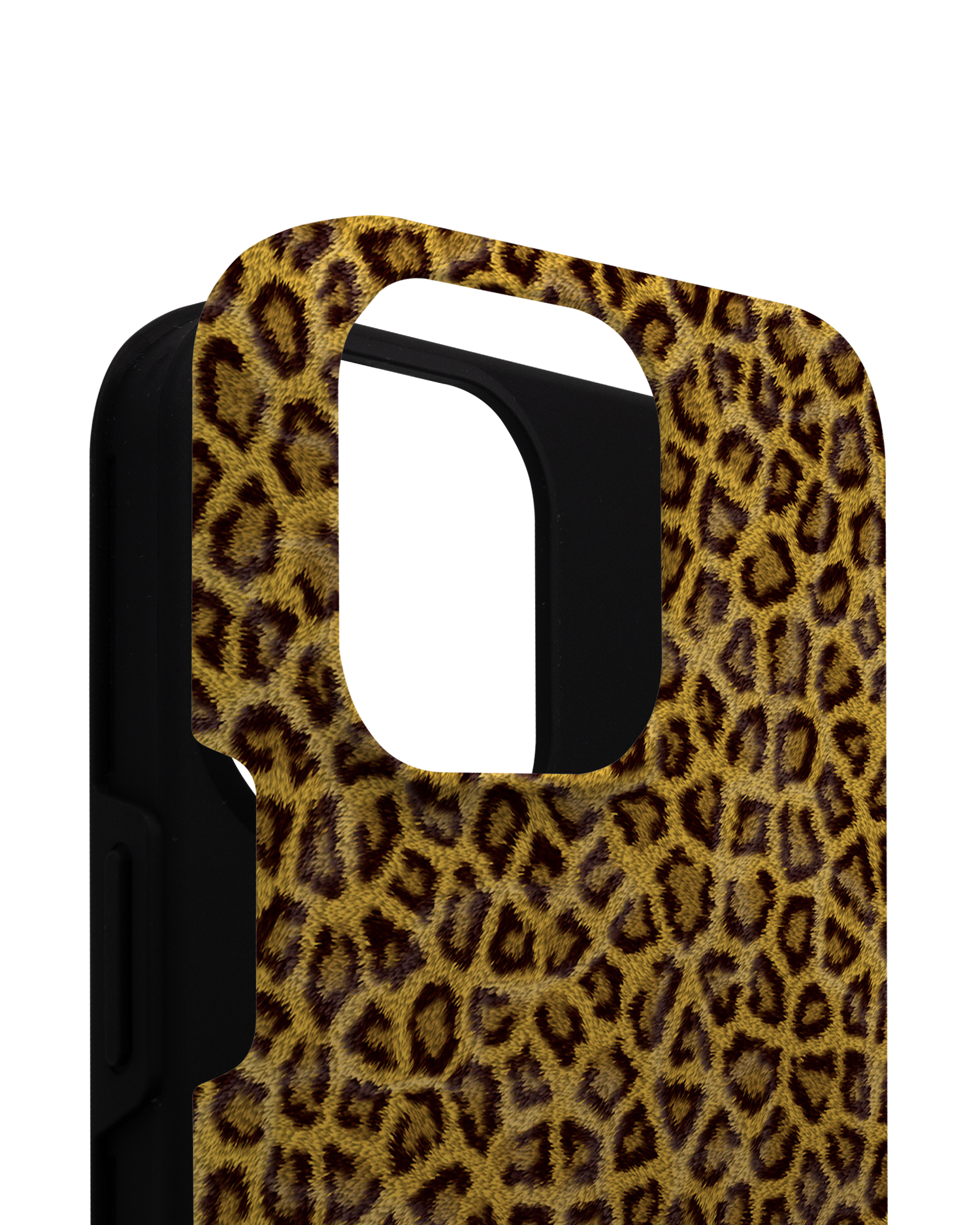 Leopard Skin Premium Handyhülle für Apple iPhone 14 Pro Max besteht aus 2 Teilen