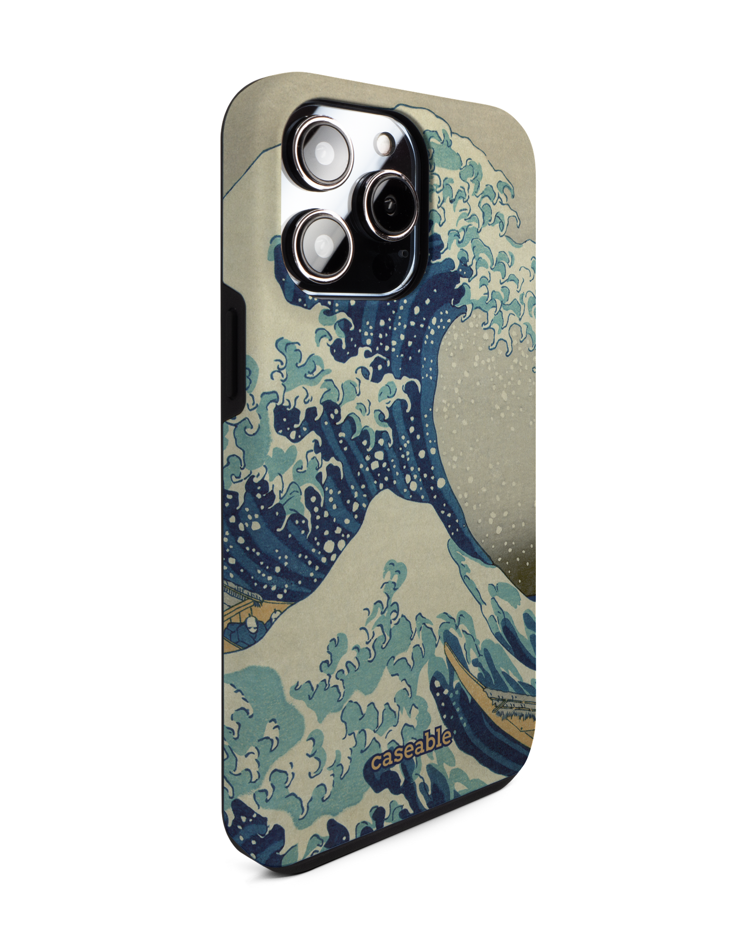 Great Wave Off Kanagawa By Hokusai Premium Handyhülle für Apple iPhone 14 Pro Max: Seitenansicht links