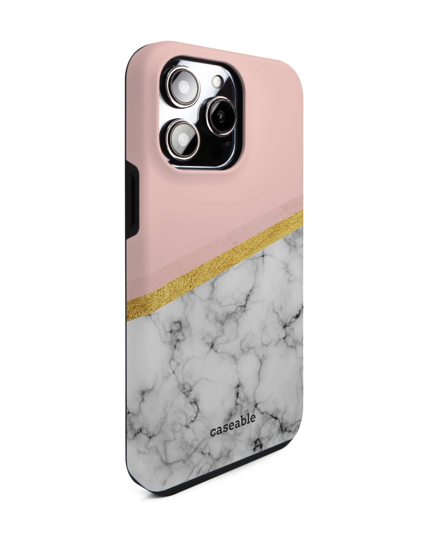 Marble Slice Premium Handyhülle für Apple iPhone 14 Pro Max: Seitenansicht links
