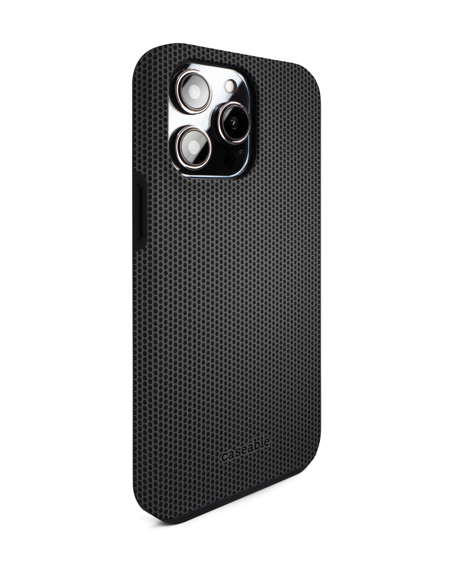 Carbon II Premium Handyhülle für Apple iPhone 14 Pro Max: Seitenansicht links