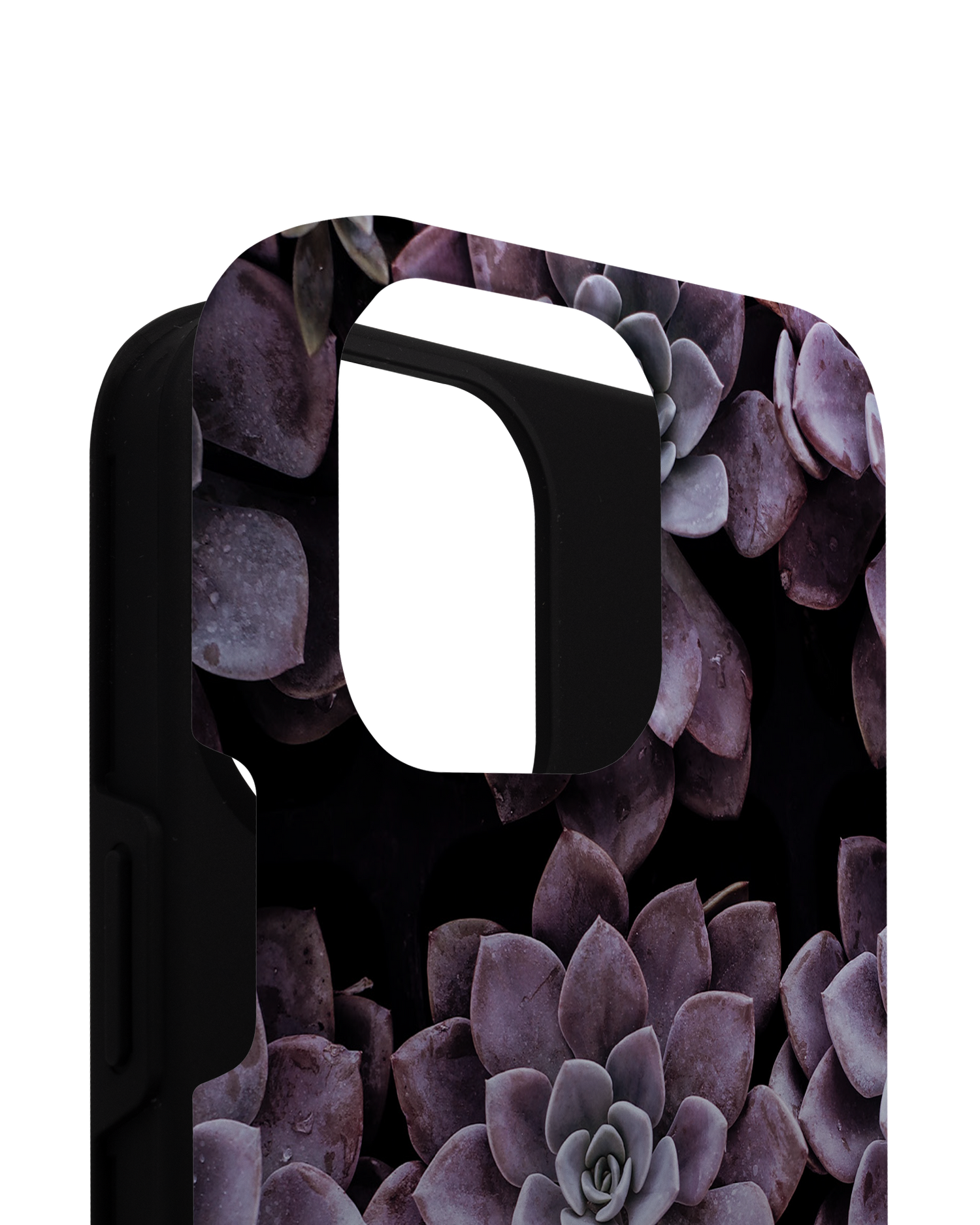 Purple Succulents Premium Handyhülle für Apple iPhone 14 Pro Max besteht aus 2 Teilen