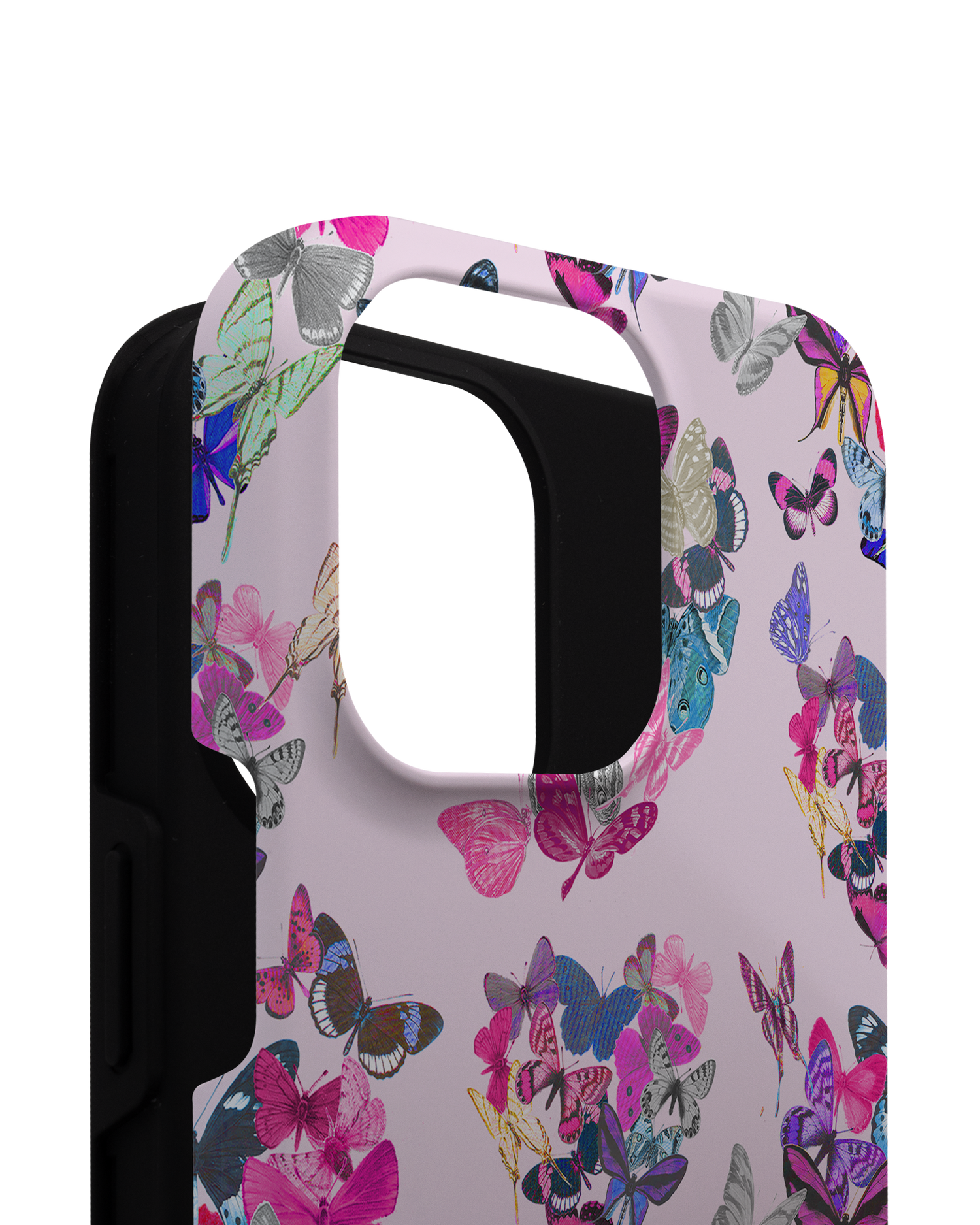 Butterfly Love Premium Handyhülle für Apple iPhone 14 Pro Max besteht aus 2 Teilen