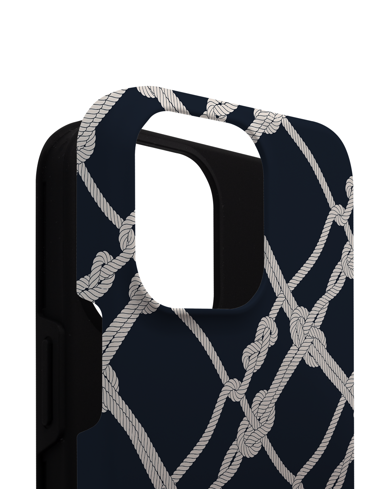 Nautical Knots Premium Handyhülle für Apple iPhone 14 Pro Max besteht aus 2 Teilen
