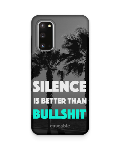Silence is Better Premium Handyhülle Samsung Galaxy S20