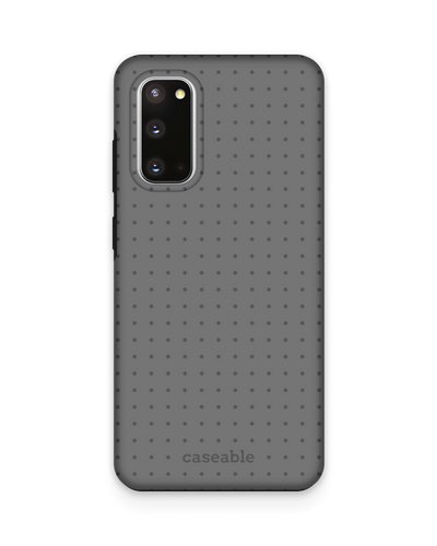 Dot Grid Grey Premium Handyhülle Samsung Galaxy S20