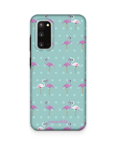 Two Flamingos Premium Handyhülle Samsung Galaxy S20