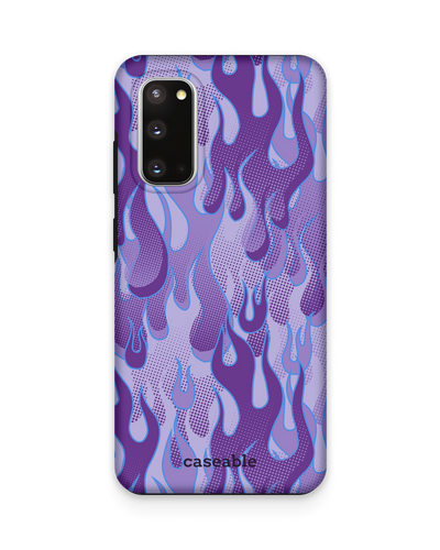 Purple Flames Premium Handyhülle Samsung Galaxy S20
