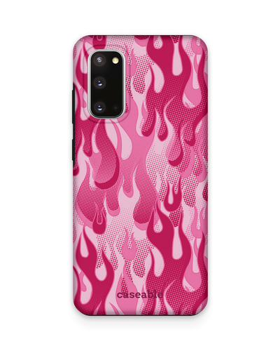 Pink Flames Premium Handyhülle Samsung Galaxy S20