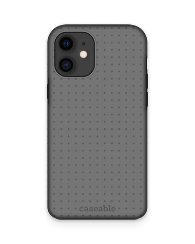 Dot Grid Grey Premium Handyhülle Apple iPhone 12 mini