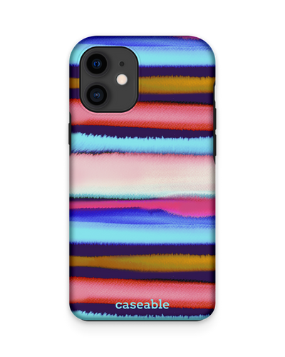 Watercolor Stripes Premium Handyhülle Apple iPhone 12 mini