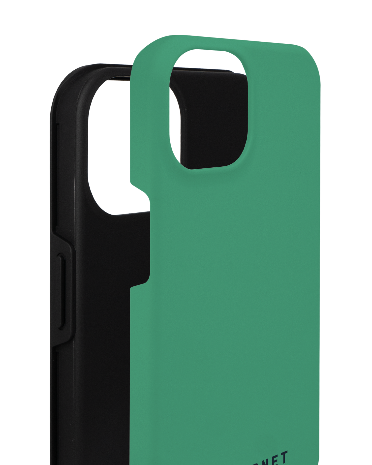 ISG Neon Green Premium Handyhülle für Apple iPhone 14 besteht aus 2 Teilen
