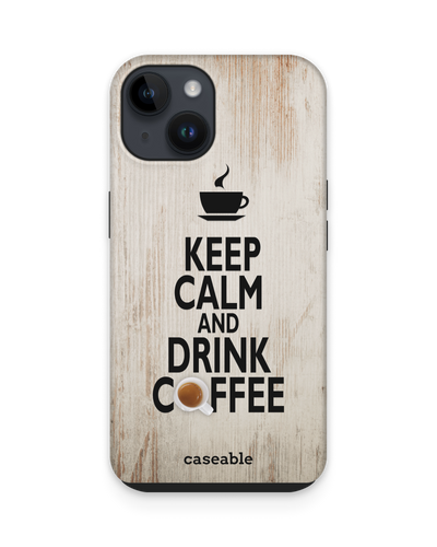 Drink Coffee Premium Handyhülle für Apple iPhone 14