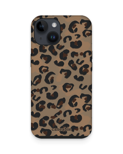 Leopard Repeat Premium Handyhülle für Apple iPhone 15