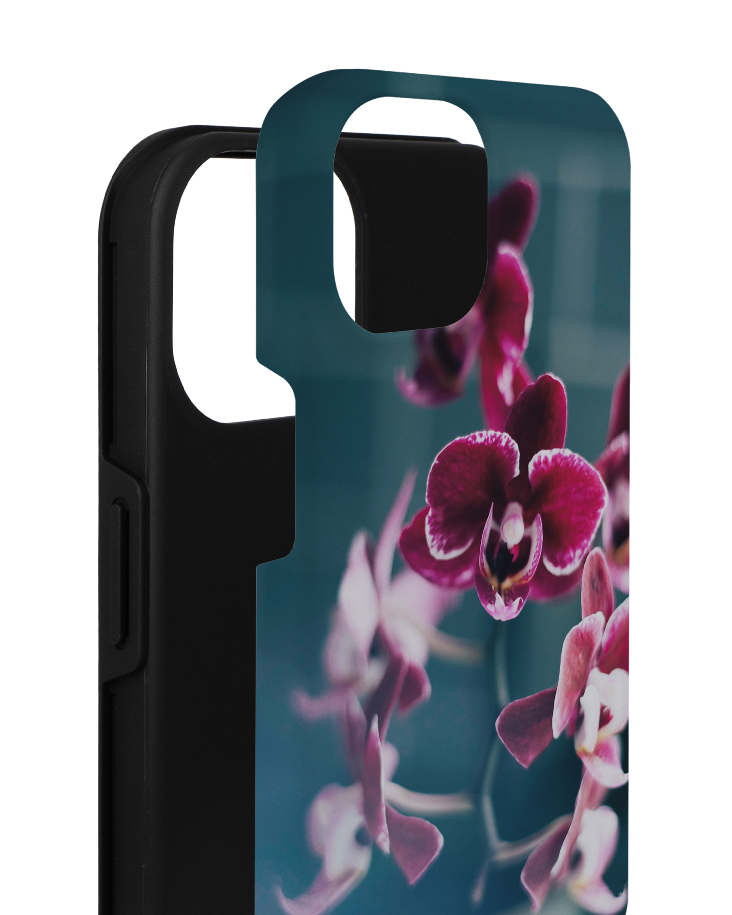 Orchid Premium Handyhülle für Apple iPhone 14 besteht aus 2 Teilen