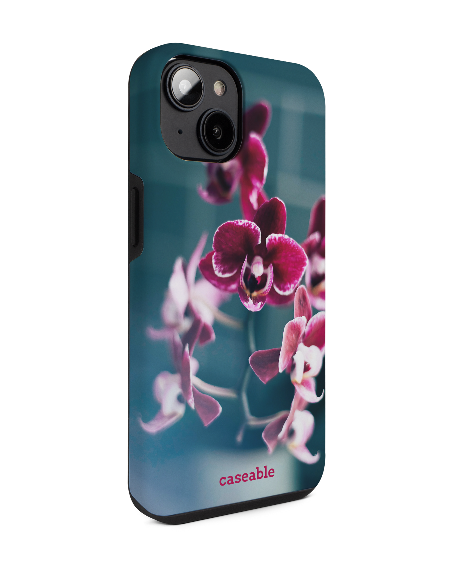 Orchid Premium Handyhülle für Apple iPhone 14: Seitenansicht links