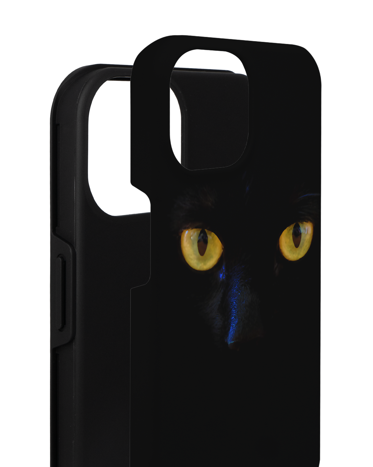 Black Cat Premium Handyhülle für Apple iPhone 14 besteht aus 2 Teilen