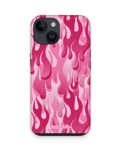 Pink Flames Premium Handyhülle für Apple iPhone 14