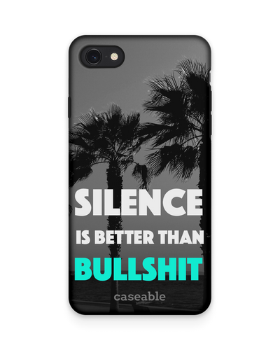 Silence is Better Premium Handyhülle Apple iPhone 7, Apple iPhone 8, Apple iPhone SE (2020), Apple iPhone SE (2022)