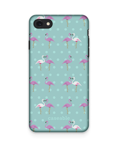 Two Flamingos Premium Handyhülle Apple iPhone 7, Apple iPhone 8, Apple iPhone SE (2020), Apple iPhone SE (2022)