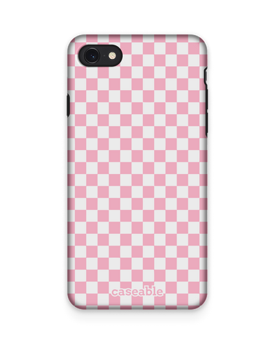 Pink Checkerboard Premium Handyhülle Apple iPhone 7, Apple iPhone 8, Apple iPhone SE (2020), Apple iPhone SE (2022)