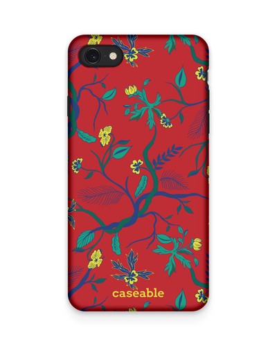 Ultra Red Floral Premium Handyhülle Apple iPhone 7, Apple iPhone 8, Apple iPhone SE (2020), Apple iPhone SE (2022)