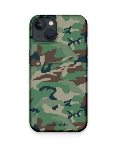 Green and Brown Camo Premium Handyhülle Apple iPhone 13